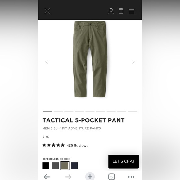 Ten Thousand Men’s Tactical 5-pocket pants, sz 31 in OD green. - Picture 1 of 5